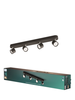 Philips Star Bar Dimmable 4 LED 4.5W Light Ceiling Spotlight, Black, Black