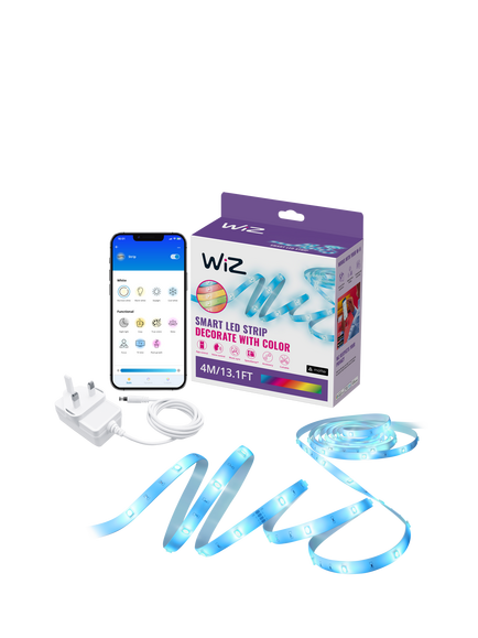 WiZ Smart LED Strip RGB Colour, 4m, Multi