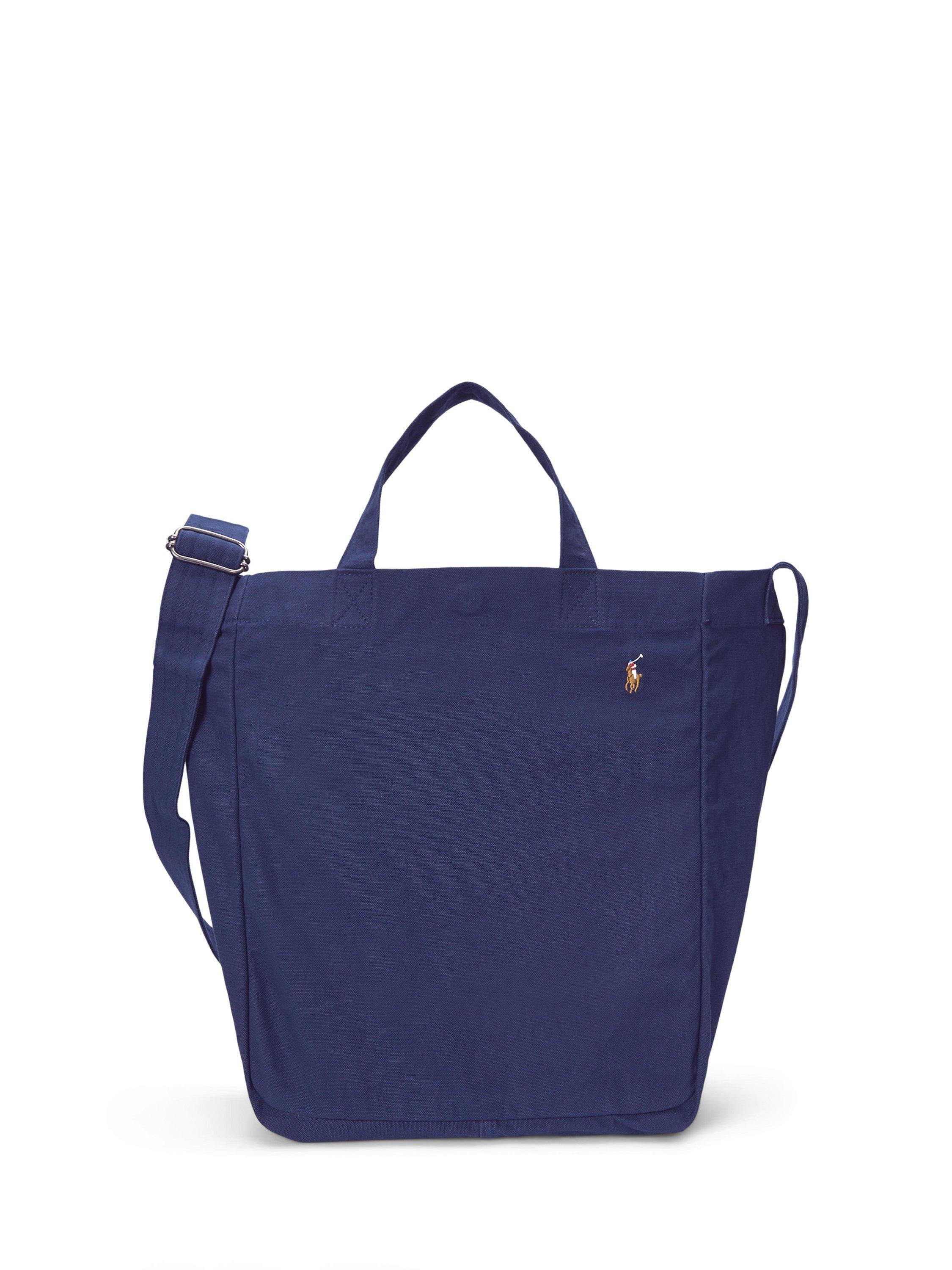 Ralph Lauren Cotton Canvas Tote Bag, Newport Navy