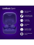 Sony WF-L910 LinkBuds Open True Wireless Bluetooth In-Ear Headphones with Open Ring Design & Mic/Remote, Violet