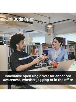 Sony WF-L910 LinkBuds Open True Wireless Bluetooth In-Ear Headphones with Open Ring Design & Mic/Remote - view 2, Violet