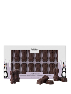 Hotel Chocolat Dark Chocolate City Easter Bunnies, 86g