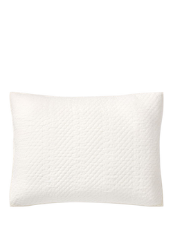 west elm Reflections Cotton Matelasse Standard Pillowcase, White