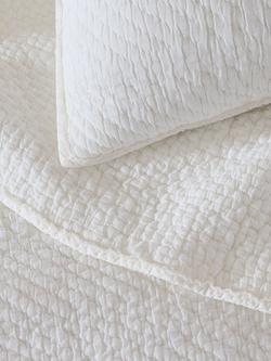 west elm Reflections Cotton Matelasse Standard Pillowcase - view 2, White