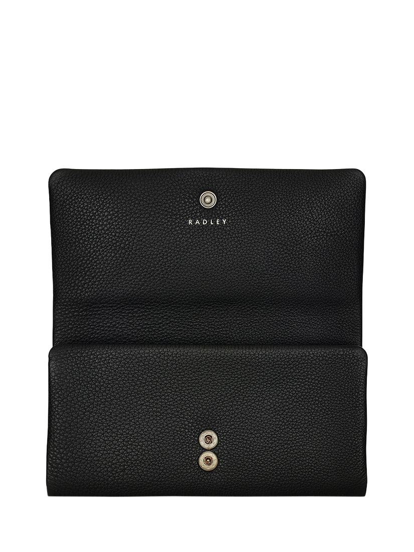 Product image 3 of 4, which shows Radley Mallow Street Leather Large Flapover Matinee Purse, Black