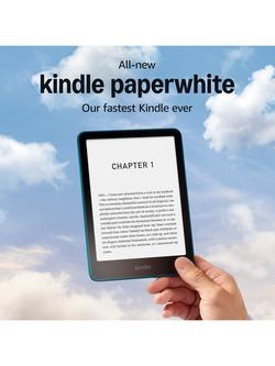 Amazon Kindle Paperwhite (2024), Waterproof eReader, 7" High Resolution Illuminated Touch Screen with Adjustable Warm Light, 16GB, with Special Offers - view 2, Jade