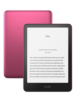 Amazon Kindle Paperwhite (2024) Signature Edition, Waterproof eReader, 7" High Resolution Illuminated Touch Screen with Auto-Adjusting Front Light and Wireless Charging, 32GB, Metallic Raspberry