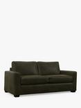John Lewis Oliver II Large 3 Seater Leather Sofa, Dark Leg