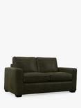 John Lewis Oliver II Small 2 Seater Leather Sofa, Dark Leg