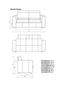 John Lewis Oliver II Small 2 Seater Leather Sofa, Light Leg - view 2, Demetra Green