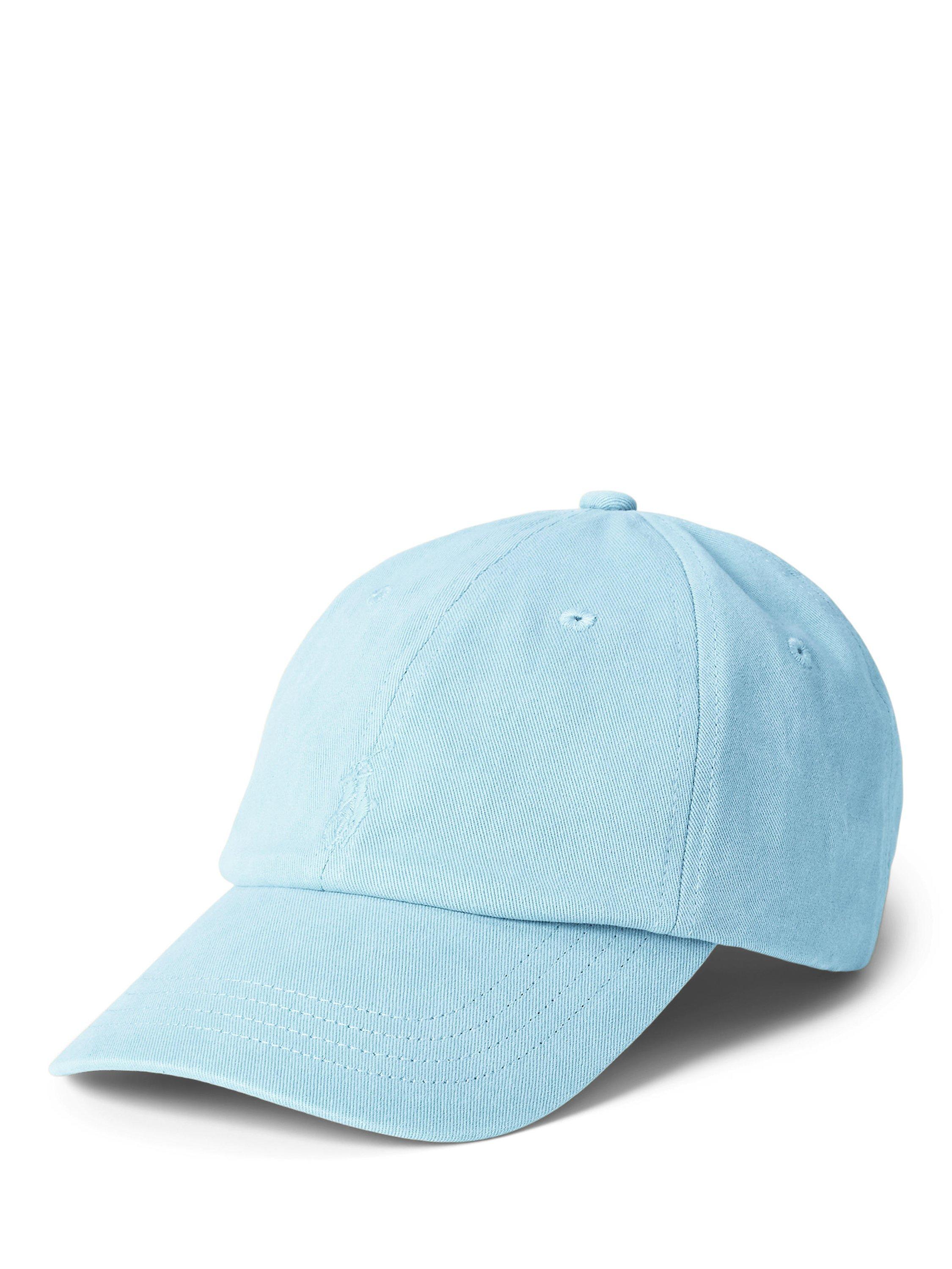 Product image 1 of 3, which shows Polo Ralph Lauren Embroidered Pony Logo Cotton Baseball Cap, Sky