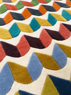 Margo Selby Brixton Pure Wool Rug, Multi - view 2, Multi