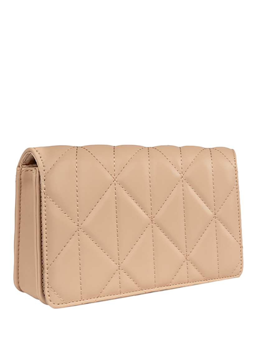 Product image 2 of 3, which shows Paradox London Danice Quilted Clutch Bag, Nude