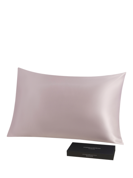 Jasper Conran London Organic Mulberry Silk Standard Pillowcase, Blush