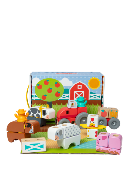 Melissa & Doug Blockables Farm Play Set, Multi