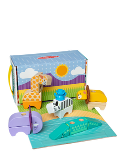 Melissa & Doug Blockables Safari Play Set, Multi