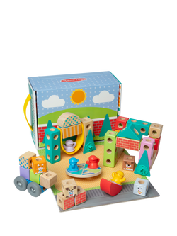 Melissa & Doug Blockables Town Play Set, Multi