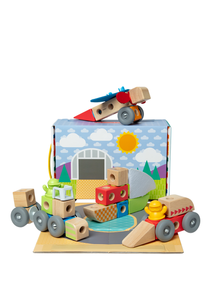 Melissa & Doug Blockables Vehicles Play Set, Multi