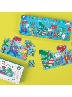 Rachel Ellen Dinosaur Shaped Jigsaw Puzzle - view 2, Multi