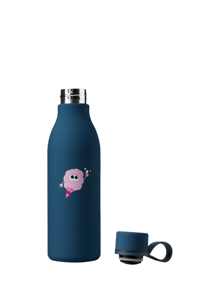 Tinc Flossie Water Bottle, 500ml, Blue - view 2, Blue