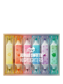 Tinc Double Ended Highlighter Pens, Pack of 6, Multi