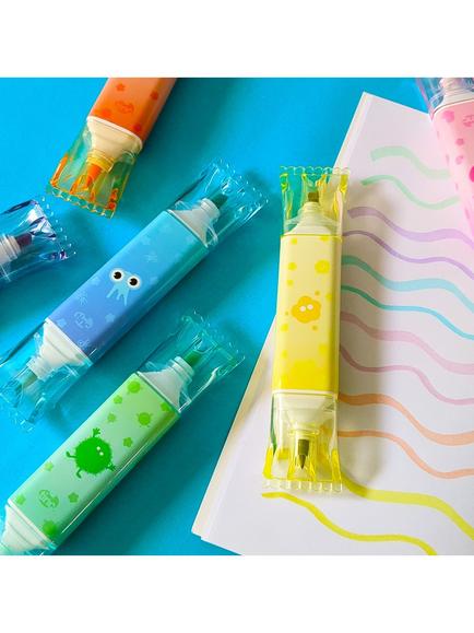 Tinc Double Ended Highlighter Pens, Pack of 6 - view 2, Multi