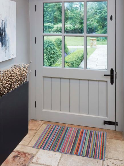 Turtle Mat Molly Stripe Door Mat, Multi - view 2, Multi