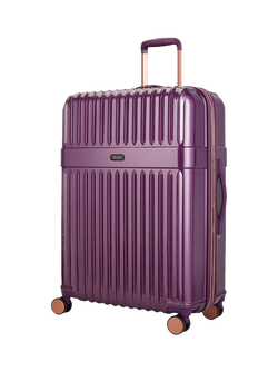 Rock Selene 8-Wheel Hard Shell Suitcase, Set of 3 - view 2, Purple