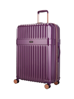 Rock Selene 8-Wheel Hard Shell Suitcase, Set of 4 - view 2, Purple