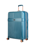 Rock Selene 8-Wheel 75cm Hard Shell Expandable Large Case, 110L, Blue