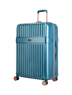 Rock Selene 8-Wheel 75cm Hard Shell Expandable Large Case, 110L, Blue
