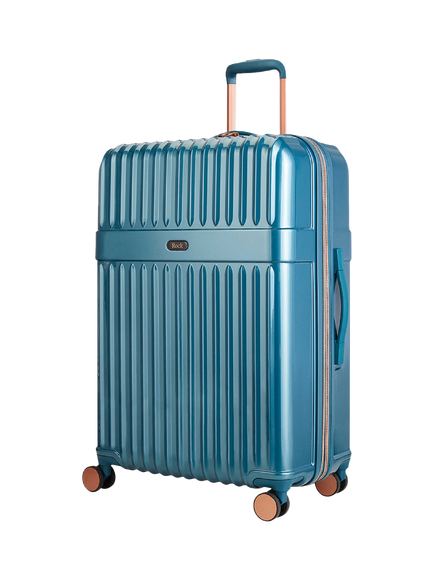Rock Selene 8-Wheel 75cm Hard Shell Expandable Large Case, 110L, Blue
