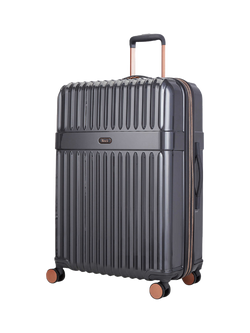 Rock Selene 8-Wheel 75cm Hard Shell Expandable Large Case, 110L, Charcoal