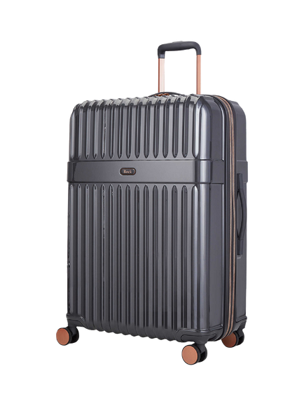 Rock Selene 8-Wheel 75cm Hard Shell Expandable Large Case, 110L, Charcoal