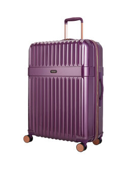 Rock Selene 8-Wheel 75cm Hard Shell Expandable Large Case, 110L, Purple