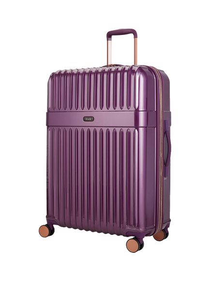 Rock Selene 8-Wheel 75cm Hard Shell Expandable Large Case, 110L, Purple