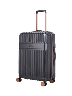 Rock Selene 8-Wheel 66cm Hard Shell Expandable Medium Case, 65L, Charcoal