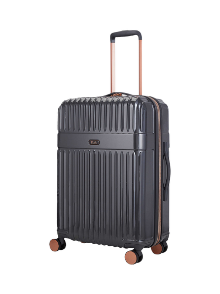 Rock Selene 8-Wheel 66cm Hard Shell Expandable Medium Case, 65L, Charcoal