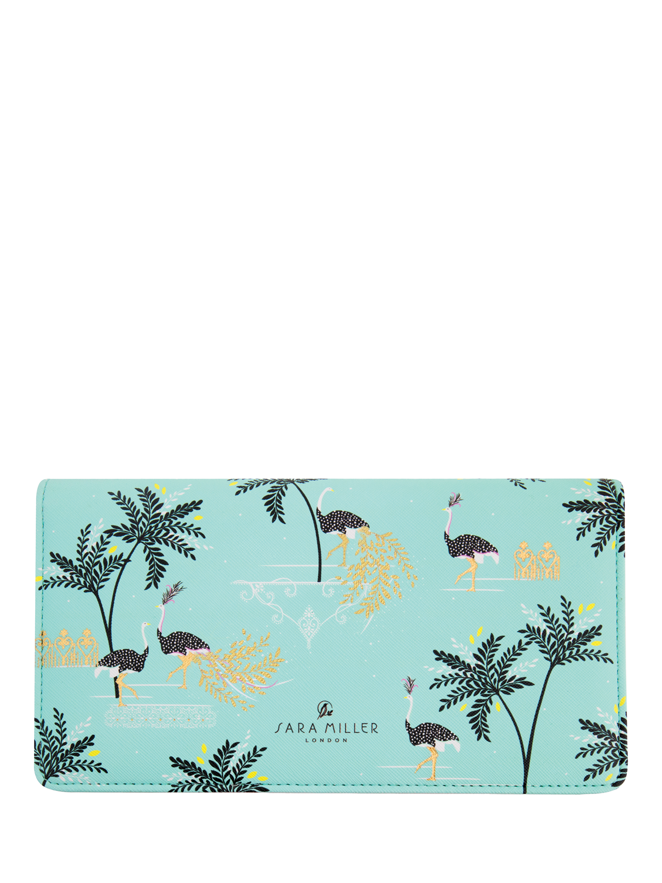 Sara Miller Savannah Faux Leather Travel Wallet, Blue