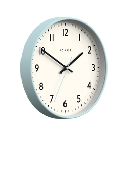 Jones Clocks Jam Analogue Wall Clock, 30cm - view 2, Clear Blue