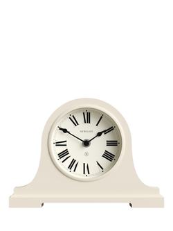 Newgate Clocks Broadway Roman Numeral Mantel Clock, Vanilla Cream, Vanilla Cream