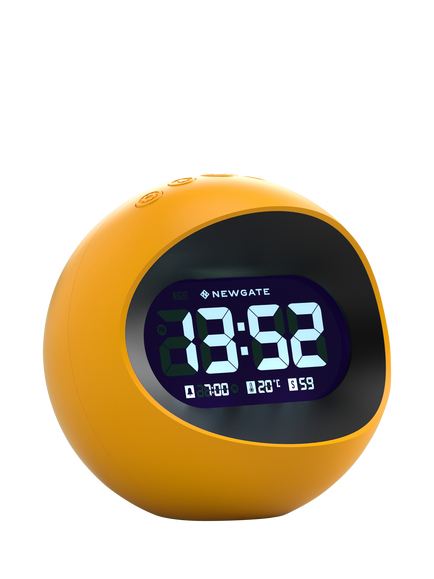 Newgate Clocks Centre of the Earth LCD Digital Alarm Clock, Yellow - view 2, Yellow