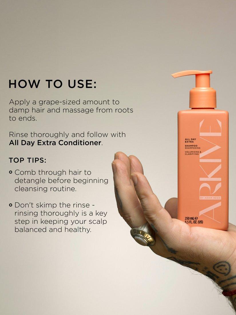 Product image 5 of 7, which shows ARKIVE All Day Extra Shampoo, 60ml