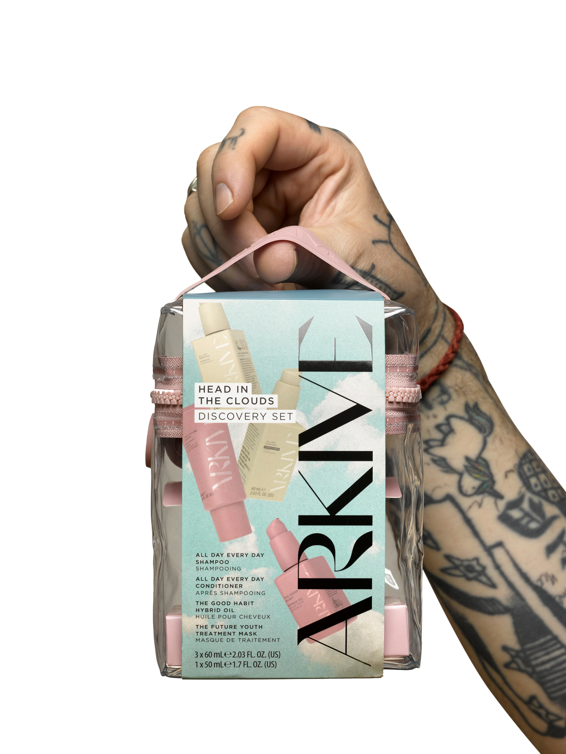 Product image 4 of 4, which shows ARKIVE Head in the Clouds Discovery Haircare Gift Set