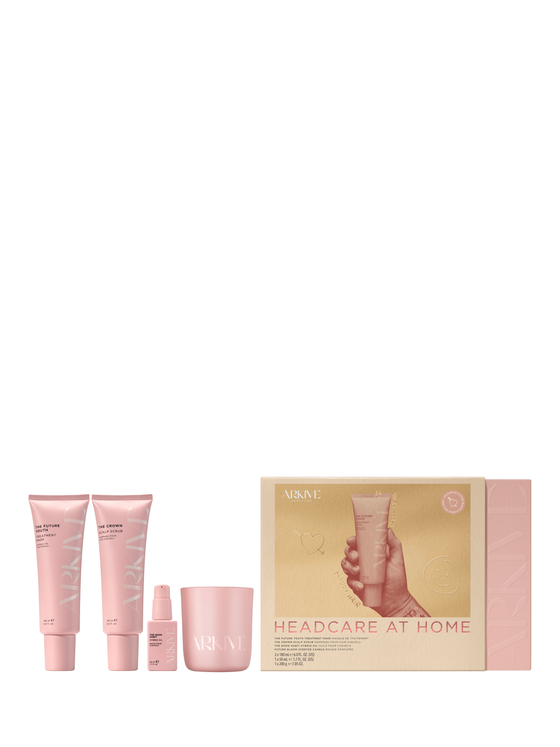 Product image 1 of 2, which shows ARKIVE Headcare at Home Haircare Gift Set