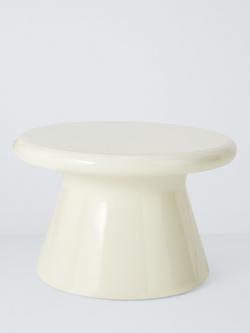 John Lewis Round Garden Coffee Table, Cream, Cream