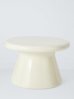John Lewis Round Garden Coffee Table, Cream - view 2, Cream
