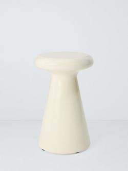 John Lewis Round Garden Side Table, Cream, Cream