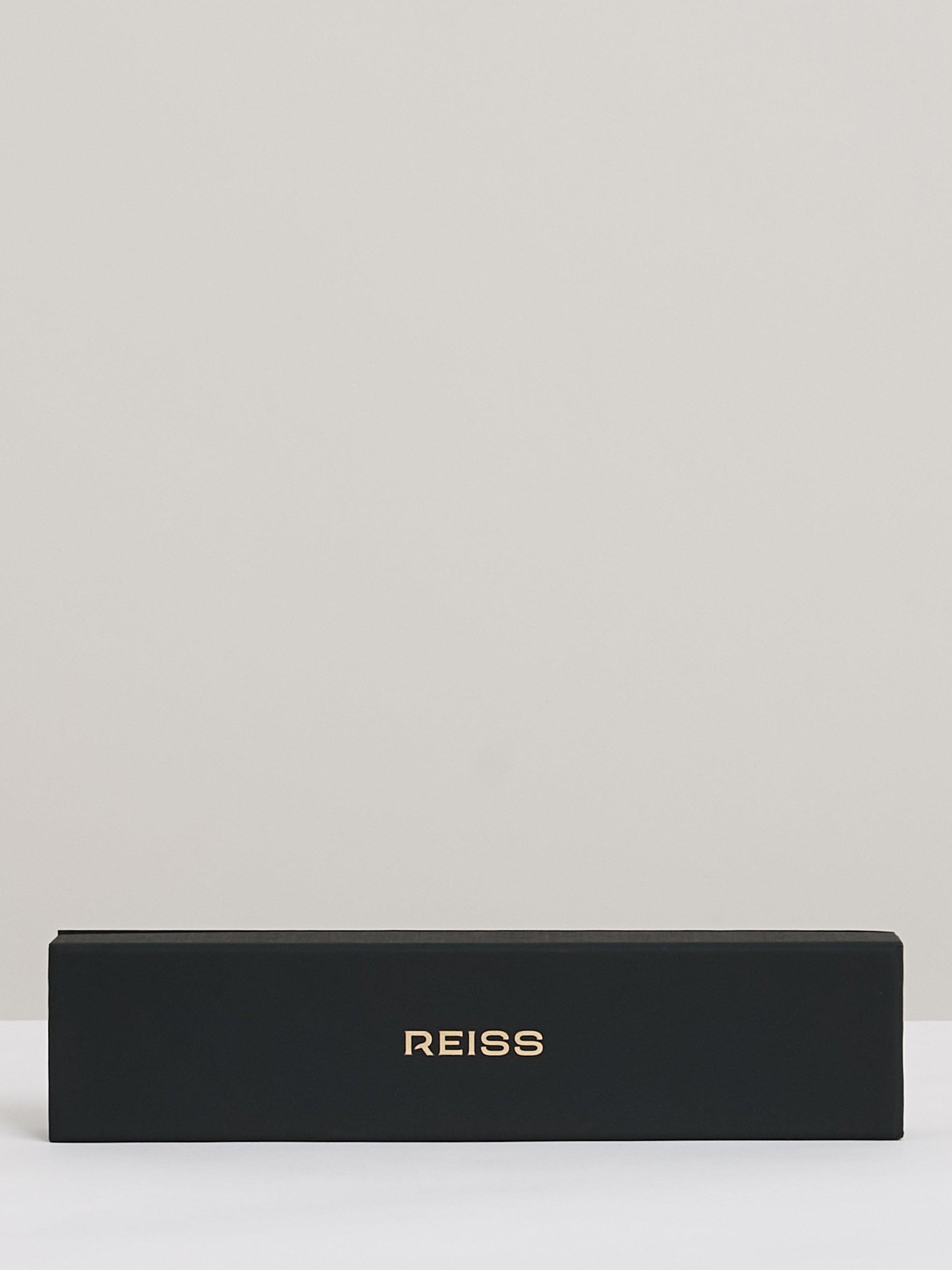 Product image 5 of 5, which shows Reiss Clara Contour Link Bracelet, Gold