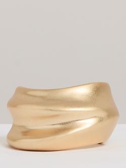Reiss Sara Sculptural Cuff, Gold, Gold